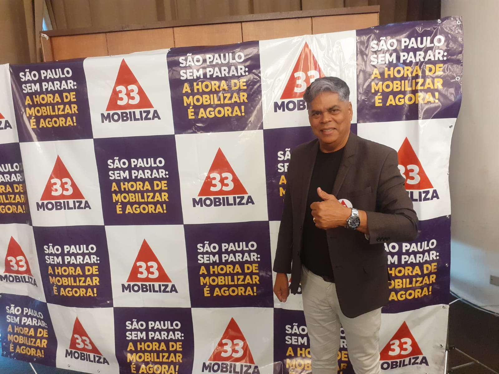 Jairo Marinho em evento do Mobiliza 33